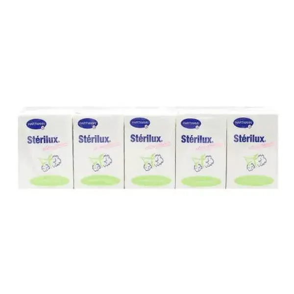 Stérilux Mouchoirs Blanc Format Pocket 10 étuis de 10 mouchoirs