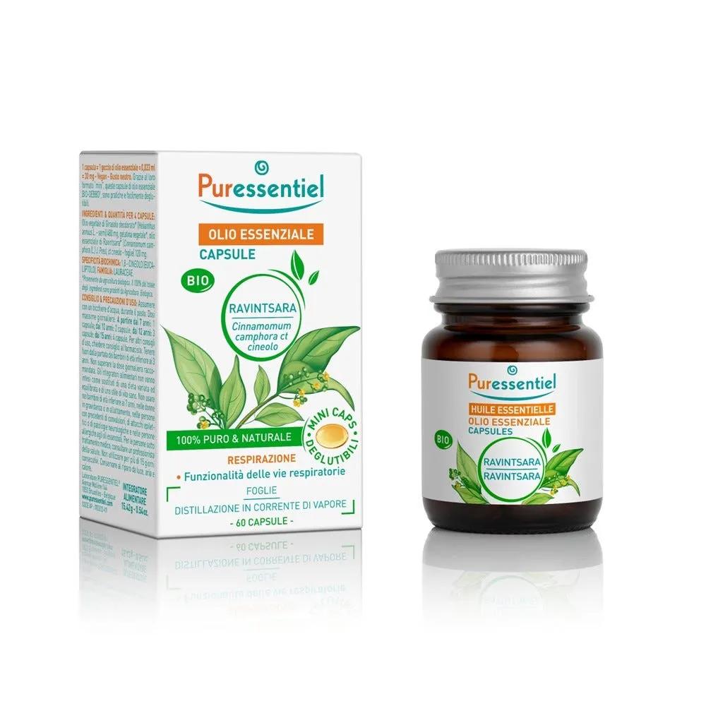 Puressentiel Ravintsara Bio Integratore Per La Tosse e Il Raffreddore 60 Capsule