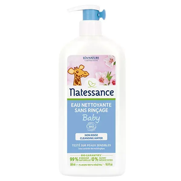 Natessance baby natural cleansing rinse 500 ml water