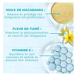 Energie Fruit 2 en 1 Cheveux Abimés Masque Monoï & Huile de Macadamia Bio 300ml