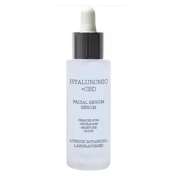 Siero viso idratante ad alto contenuto molecolare con acido ialuronico e CBD di London Botanical Laboratories, 30 ml