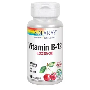 Folsäure 1000 mg und Vit. B12 Solaray 90 sublinguale Tabletten
