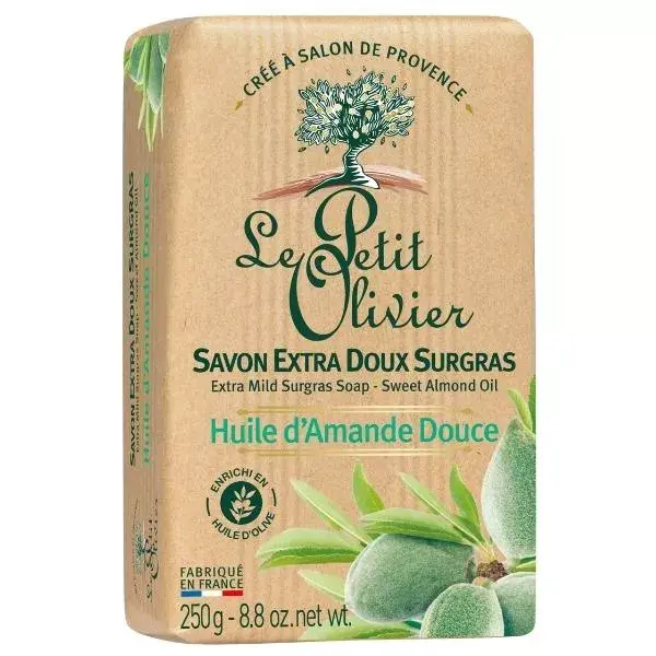Le Petit Olivier - Savon Extra Doux Surgras - Huile d'Amande Douce 250g