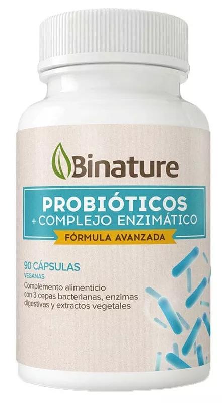 Binature Probióticos e enzimas digestivas 90 cápsulas