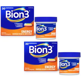 Bion3 Energy Probiotics and Vitamins 2x30 Tablets