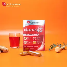 Forté Pharma Vitalité 4G Dynamisant Coup de fouet naturel Vitamine C 20 ampoules