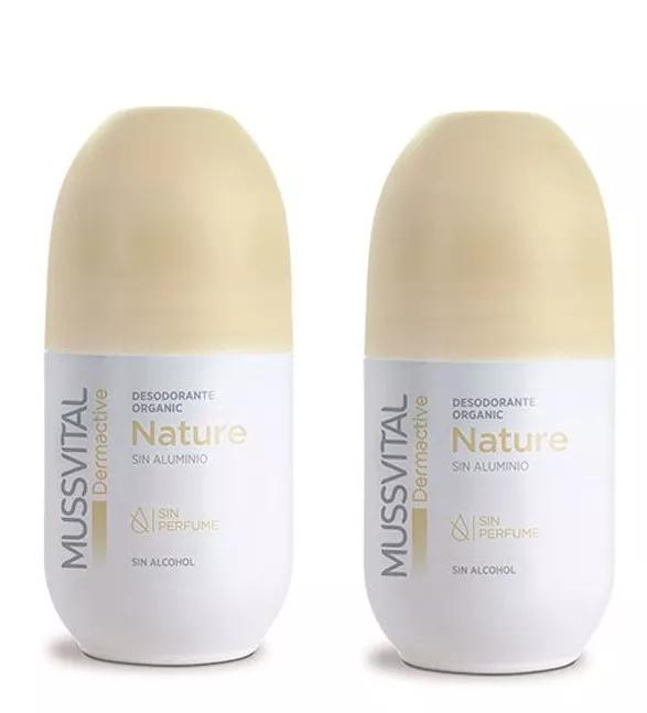 Mussvital Dermactive Desodorante Nature sin Aluminio 2x75 ml