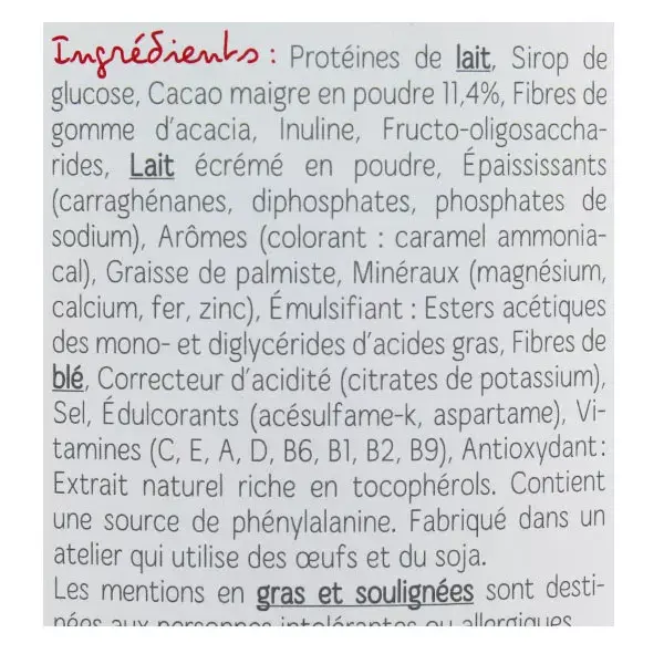Milical Crème Hyperprotéinée Saveur Chocolat Format Eco 12 repas
