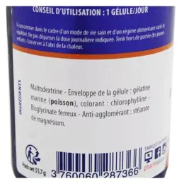 Pharm Nature Micronutrition Fer Bisglycinate Chélaté 60 gélules