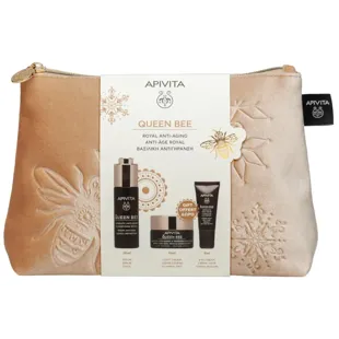 Apivita Queen Bee Serum 30 ml + Light Cream 15 ml + Contour 5 ml