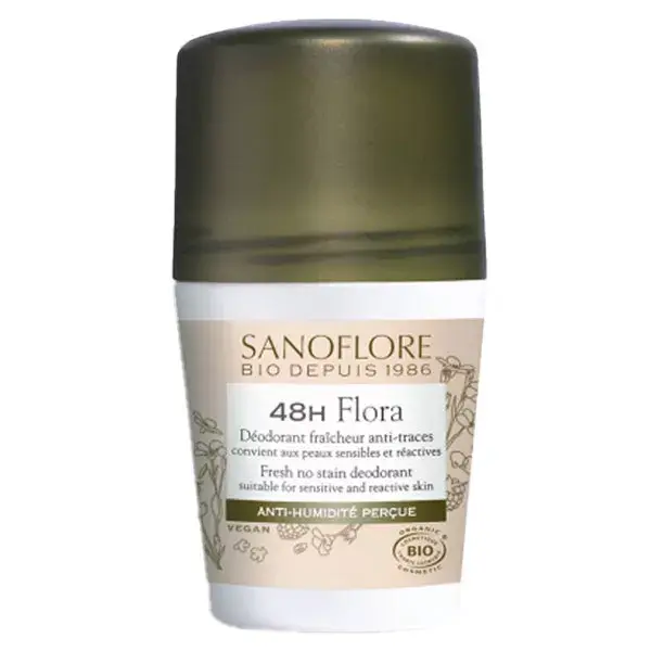 Sanoflore Déodorant Flora Roll-On 48h Bio 50ml