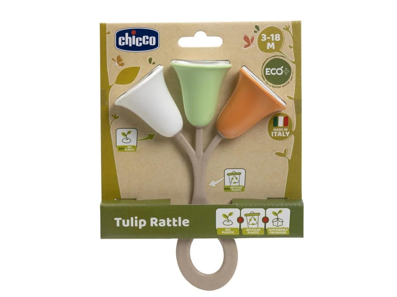 Chicco Tulipano Sonoro Eco+ Giocattolo Neonati e Bambini da 3-18 mesi