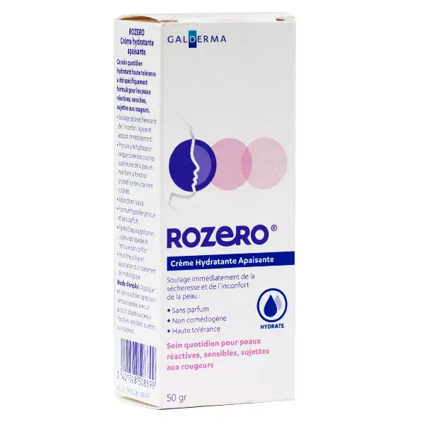 Galderma Rozero cream moisturizing soothing 50g