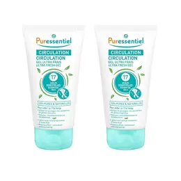 Puressentiel Circulation Gel Ultra Frais 17 Huiles Essentielles Lot de 2 x 125ml