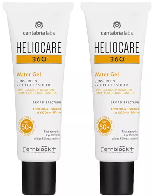 Heliocare 360 Gel Water SPF50+ 2x50 ml