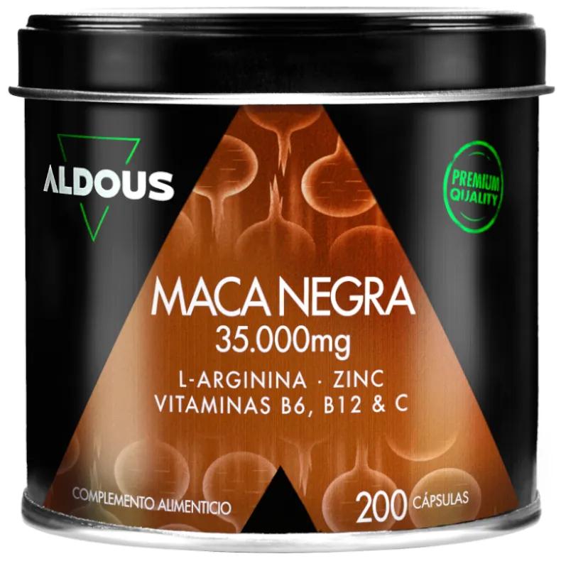 Aldous Complesso di Maca Nera Peruviana 35.000 mg 200 Capsule