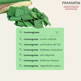 Pranarom Perles d'Huile Essentielle Lemongrass Bio 60 unités