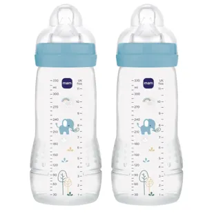 MAM Easy Active Fast Flow Baby Bottle Matte Blue +4m 330ml 2 units
