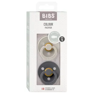 Bibs Chupetes Colour Simétrica Sand/Iron 0-6m 2 uds