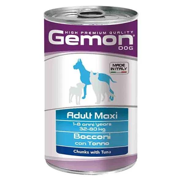 Monge Gemon Bocconi Con Tonno Cibo Umido Cani Adulti Taglia Grande Barattolo 1,25 Kg