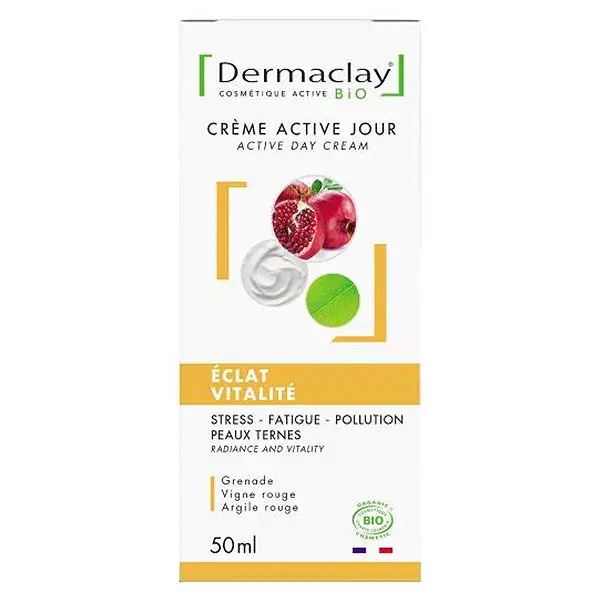 Dermaclay Organic Active Day Cream 50ml