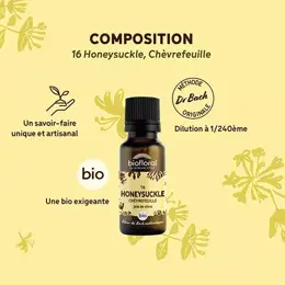 Biofloral 16 Honeysuckle Chevrefeuille Granules Bio Fleur De Bach 19,5 Gr