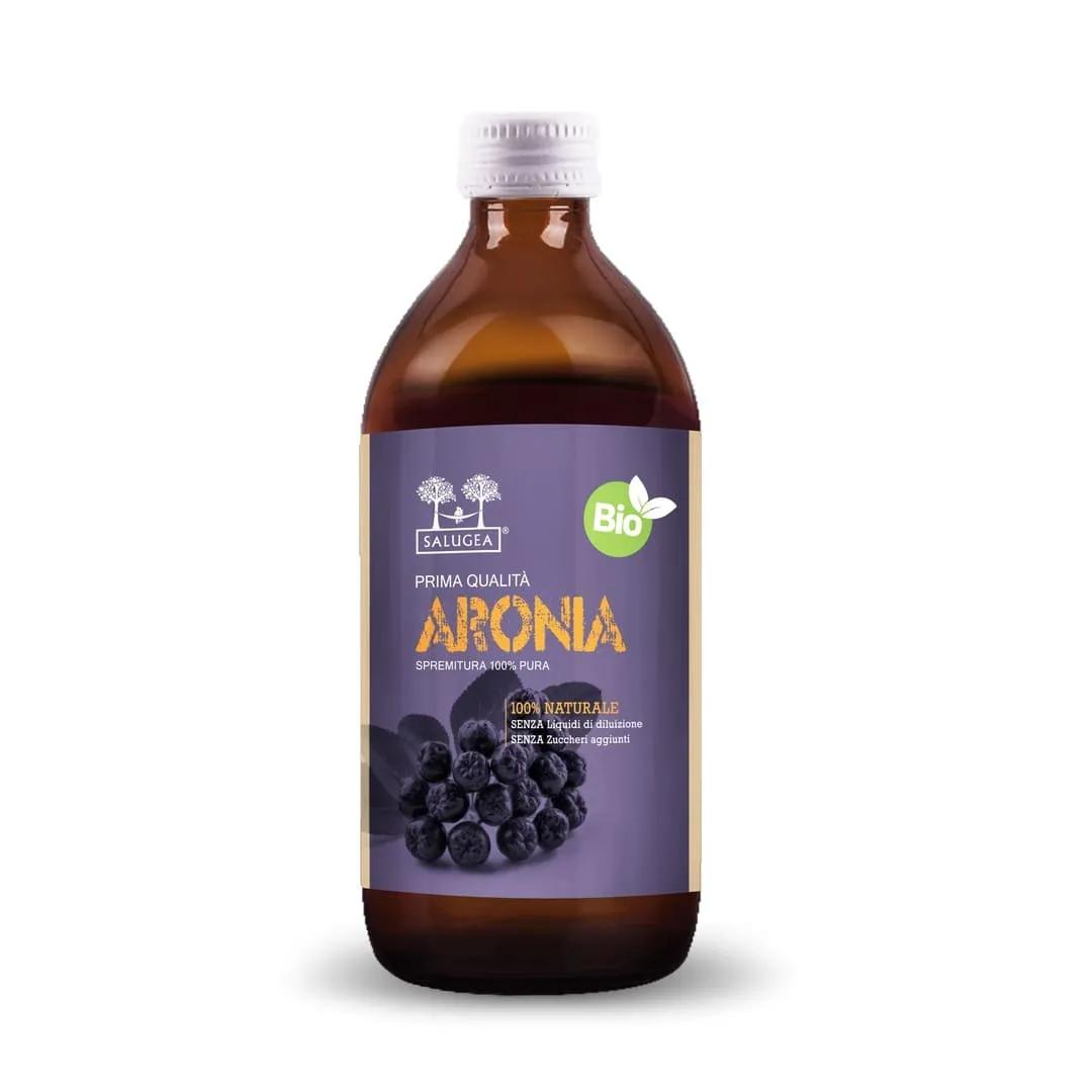 Salugea Succo di Aronia Biologico 100% Puro 500 Ml