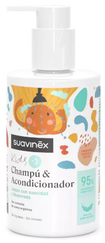 Suavinex Champô Condicionador sem lágrimas nem puxões 3-10 anos 300 ml