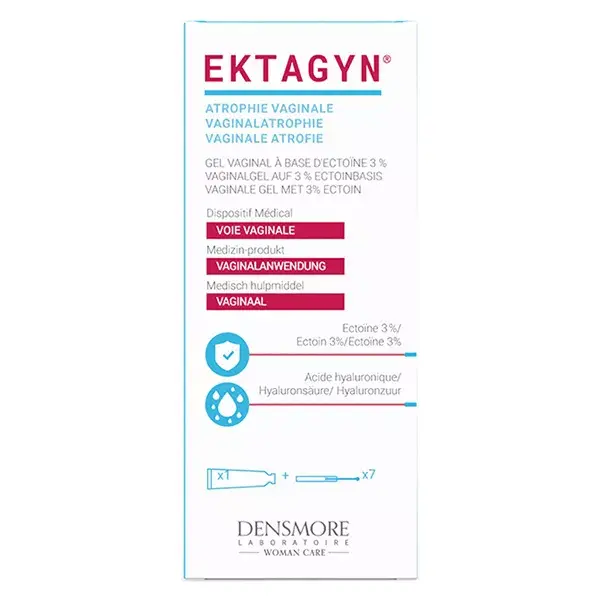 Densmore Ektagyn - Gel vaginal - Sècheresse, Irritation Intime, Lubrifiant