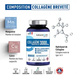 Granions Collagène Type I et II Pilulier 80 comprimés