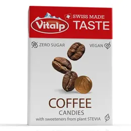 VITALP - Bonbons sans sucre - Café 25g