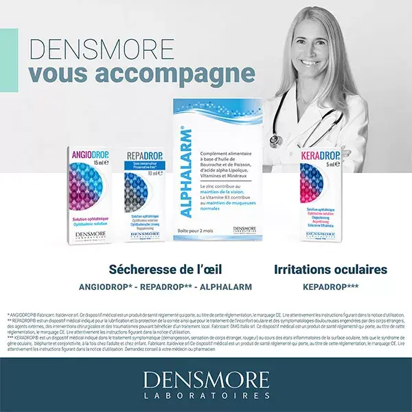 Densmore Repadrop - Inconfort oculaire - Solution Ophtalmique 10ml