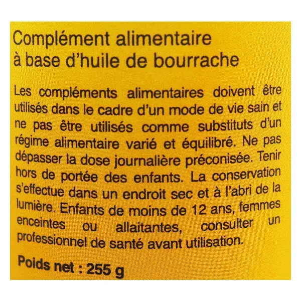 Nat & Form Original Huile Bourrache Vitamine E 360 capsules