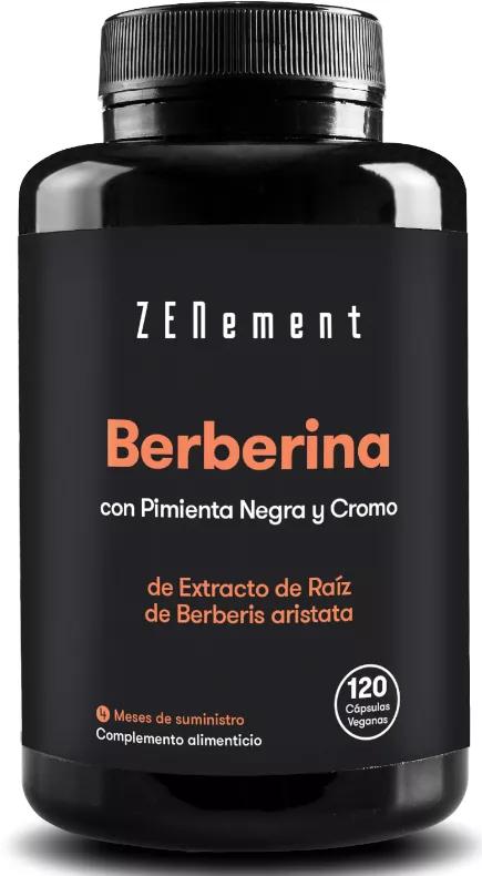 ZENement Berberin mit schwarzem Pfeffer und Chrom 120 Kapseln