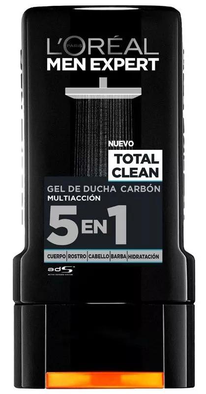 L'Oréal Men Expert Gel de banho multi-ação Total Clean 5 em 1 300 ml