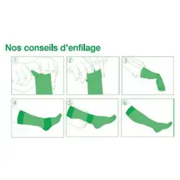 Velpeau Veinocare Homme Chaussettes Classe 2 Normal Taille 4- Bleu Roi