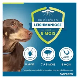 Seresto Petit Chien Collier Anti-Puces et Anti-Tiques -8kg 2 unités