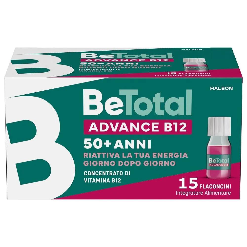 Be-Total Advance B12 Integratore Alimentare Vitamina B12 Vitamina B Zinco 15 Flaconcini