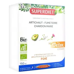 Superdiet Ma Détox Ciblée Foie Bio 10 ampoules