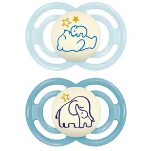 MAM Perfect Night Pacifier Bright Blue +16m 2 pcs