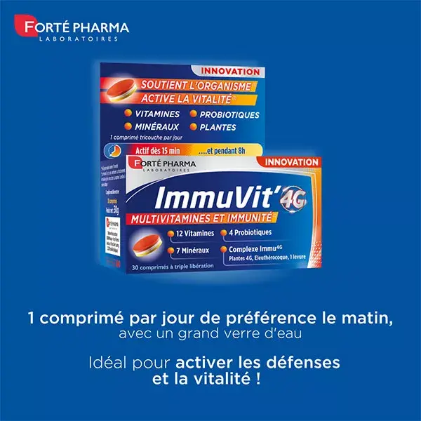 Forté Pharma Immuvit'4G 30 comprimidos