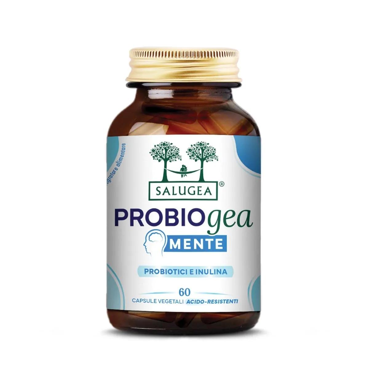 Salugea ProbioGea Mente Integratore di Probiotici Psico-Biotici per il Benessere Mentale 60 Capsule