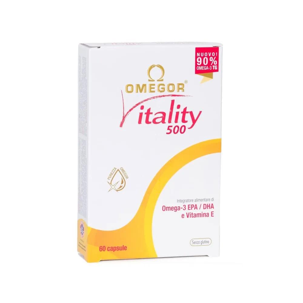 Omegor Vitality 500 Integratore Omega3 EPA DHA 60 Perle