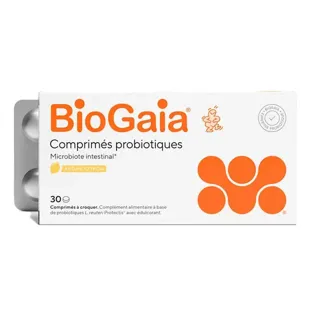 BioGaia Probiotiques Lactobacillus Reuteri Protectis Aroma Limone 30 compresse 