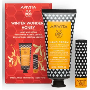 Apivita Crème Mains Miel 50 ml + Baume à Lèvres