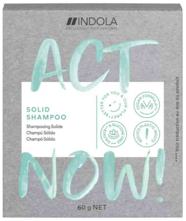 Indola Act Now Shampoing Solide Vegan 60 gr