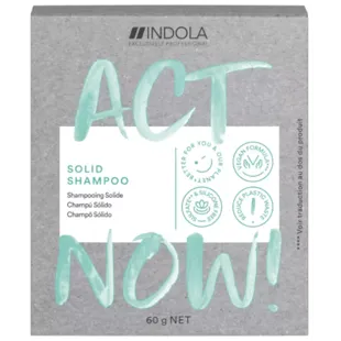 Indola Act Now Shampoing Solide Vegan 60 gr