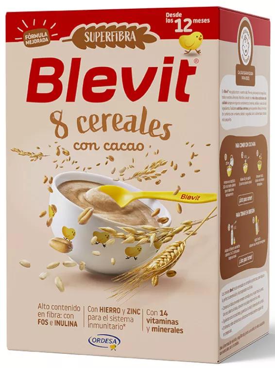Blevit Superfibra Papilla 8 Cereales con Cacao +12m 500 gr