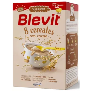 Blevit Mingau de Superfibra 8 Cereais com Cacau +12m 500 gr