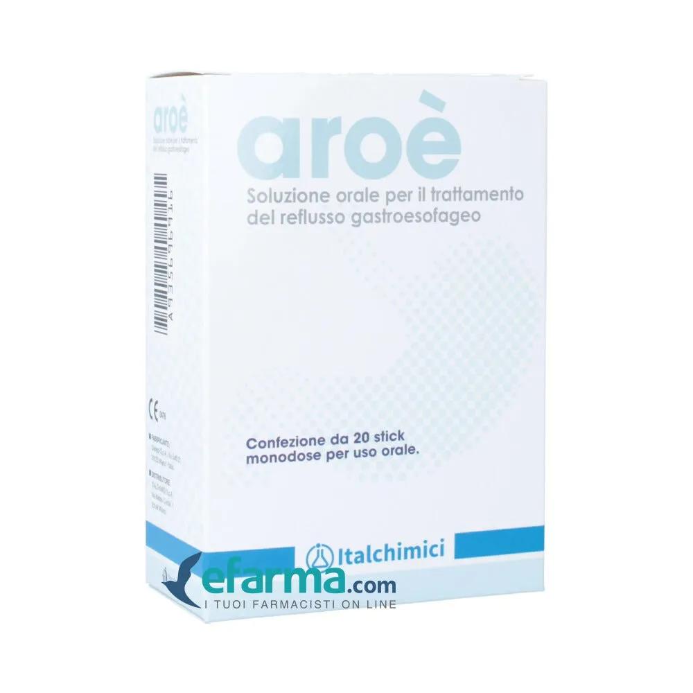 Aroè Soluzione Orale Integratore Reflusso Gastroesofageo 20 Stick